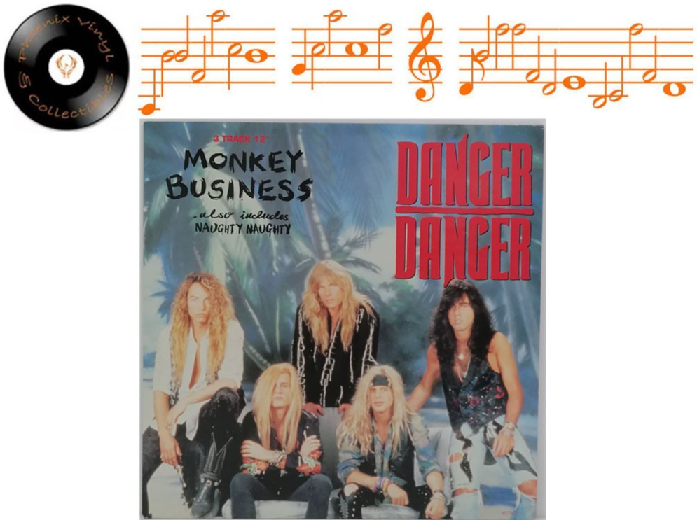 Danger Danger Monkey Business 12"" Single A1 B1 Pressing - Near Mint