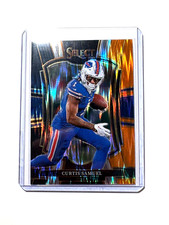 Curtis Samuel 2025 Panini Select Premier Level Black & Orange Shock Buffalo
