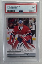 2024 UPPER DECK EXTENDED SERIES #726 JAKUB DOBES YOUNG GUNS RC ROOKIE PSA 9