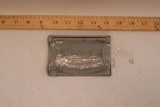 Taymac 1-Gang Side Flip Weatherproof Electrical Outlet Cover Gray Aluminum