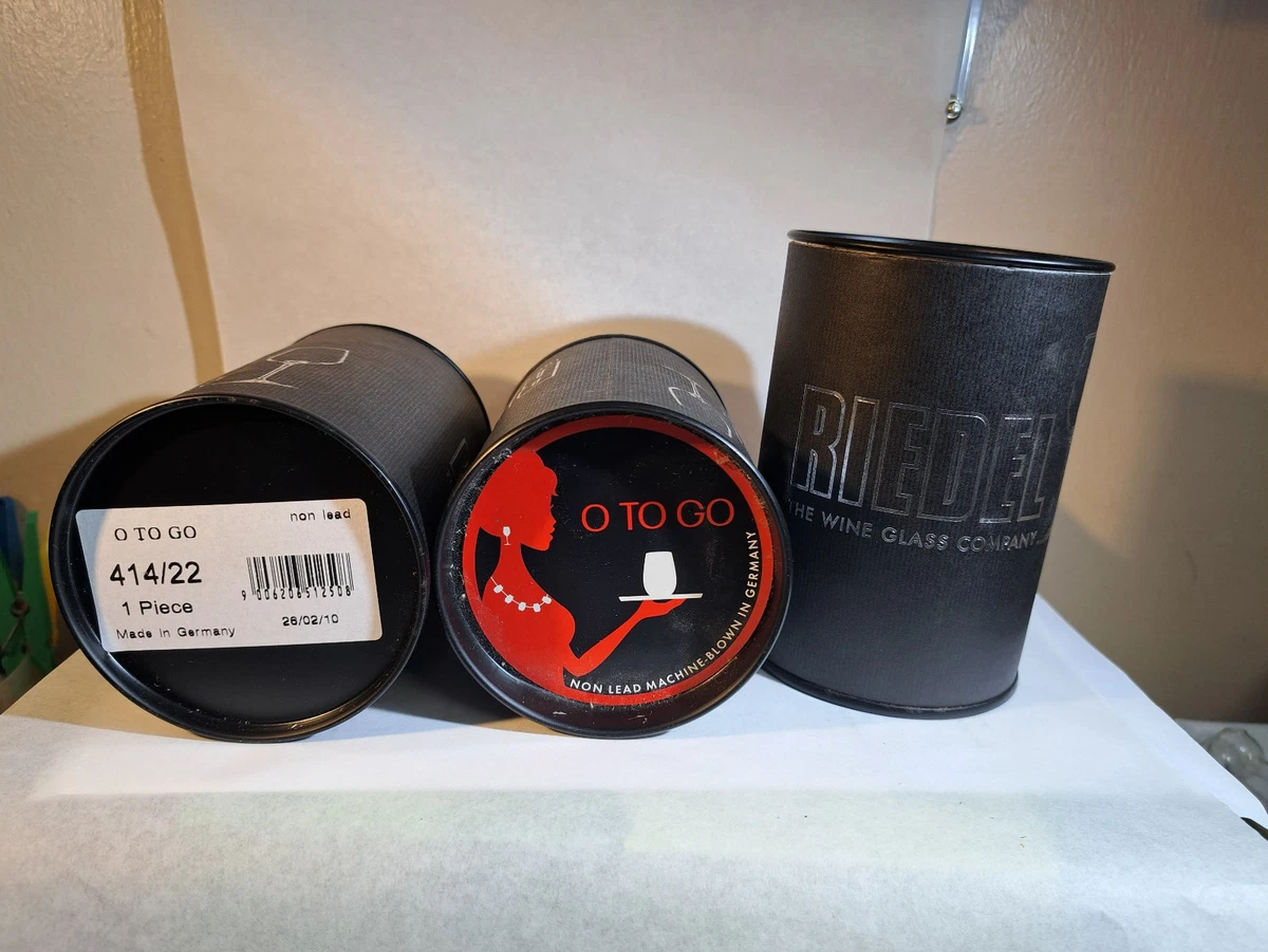 RIEDEL O to Go Sake / White wine Tumbler in Tube Can - NEW x 3