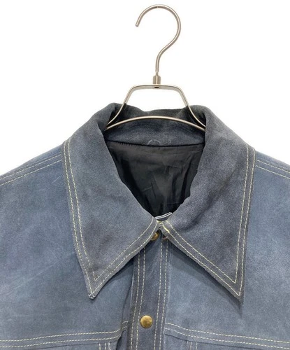 Buckboard Suede Leather Jacket Men's Size 48 Blue image 4