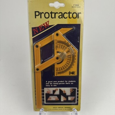 Vintage Protractor Multi Purpose Angle Finder New  Gift For Dad Student Handyman