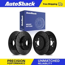 Front Rear Drilled Slotted Brake Rotors Set for Dodge Charger Challenger