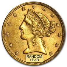 Pre-33 $5 Liberty Half Eagle .2418 oz Gold (Random Year, Varied Condition) 4641.03 per troy oz