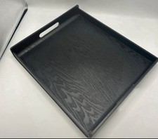 John Lewis Wooden Tray, FSC-Certified (Oak Wood), Black