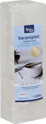 Glorex Keramiplast 2500 g, weiß  Knet- & Modelliermaterial