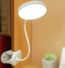 Clip On Book Reading Light Lamp USB Rechargeable Flexible Bed Desk Table Light