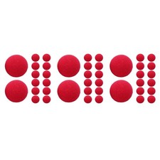 3 Count Clown Nose Sponge Ball Miss Work Red Clowns Balls Party Decoration