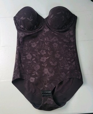 Bali Lace Print Body Suit Strapless Size 36C