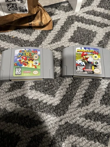 Lot Of 2 Super Mario 64 & Mario Kart N64
