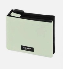 Prada Beauty Double Green & Black Pouch New in Prada Dust Bag