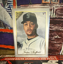 Topps 2019 Gallery Justus Sheffield RC Rookie Card #49 Seattle Mariners. rookie card picture