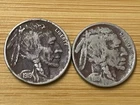 1919 Buffalo Indian Head Nickel TWO COIN SET
