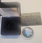 Genuine Legal Tender 1922 Peace Dollar Black Ruthenium and Silver Hologram Coin