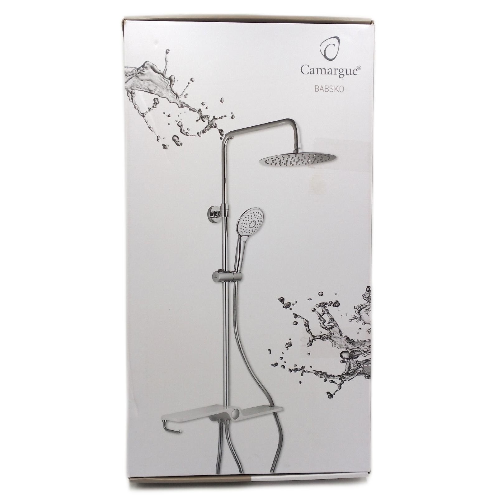 Camargue Überkopfbrausen Set Babsko Duschanlagen Badezimmer Höhenverstellbar Kom
