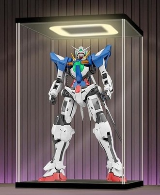 Action Figure Display Case 21 x 14 x 10 Gundam Acrylic LED Light Gunpla Toy Box