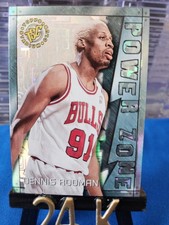🔥 1995-96 Topps Stadium Club Power Zone Insert Dennis Rodman #PZ10 🏀 Jordan tm