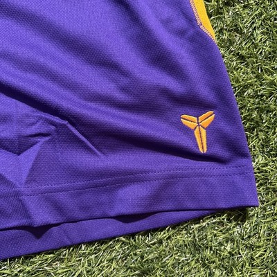 New S Nike Kobe Dri-Fit 6” Basketball Shorts Purple Gold Yellow
