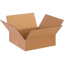 13" x 13" x 4" Flat Cardboard Corrugated Boxes Lot of 25