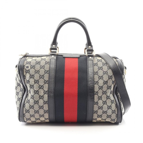 Gucci Webbing Line Gg Canvas 2Way Handbag Bag