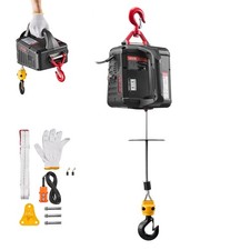 VEVOR Palan Électrique Treuil Levage Portable 2 en 1 500 kg Télécommande Filaire