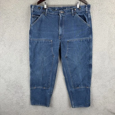 Vintage Baileys Wild Ass Jeans Mens 40x28 Double Knee Logger Workwear USA *Read* - Image 1 of 4