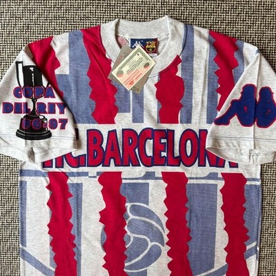 FC Barcelona 96/97 Copa del Rey Commemorative M Jersey New with