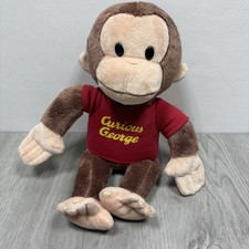 GUND Curious George Universal Studios And Or HMH Soft Plush Monkey With Shirt