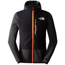 Chaqueta con Capucha Informal The North Face Para Hombres Dawn Turn Híbrida Ventrix Cremallera Completa Negra