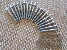 1980s VINTAGE YAMAHA 20 RACK TOM DRUM-SNARE DRUM T-RODS+20 WASHERS MADE IN JAPAN