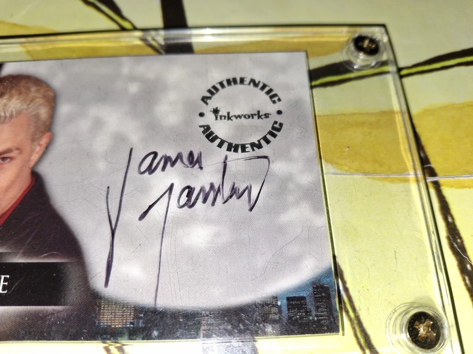 2000 Angel Inkworks Autographed James Marsters As Spike Card...Screw Down... A5 - Image 2 of 4