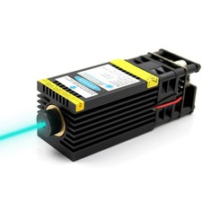 Focusable 488nm 12V Sky Blue Laser Module Medical Applications w/ PWM & TTL Mod.