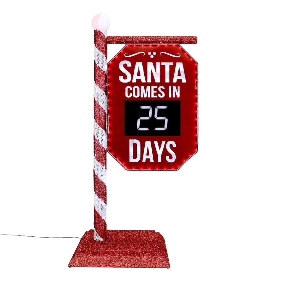 Member's Mark 5' Pre-Lit Santa Countdown Calendar - Image 2 of 4