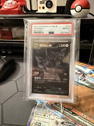 2025 POKEMON JAPANESE SV11B-BLACK BOLT BW RARE #174 ZEKROM EX PSA 10