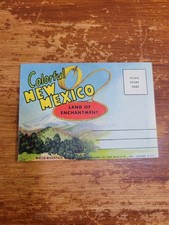 Vintage Colorful New Mexico Land of Enchantment Postcard Booklet NOS