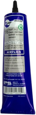 #ad 383 Acrylic Plastic Cement Low VOC Medium Bodied and Fast Setting Clear 5... $31.99