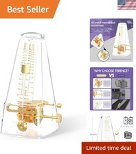 Upgraded Transparent Metronome for Beginners Clear Sound Adjustable Tempo