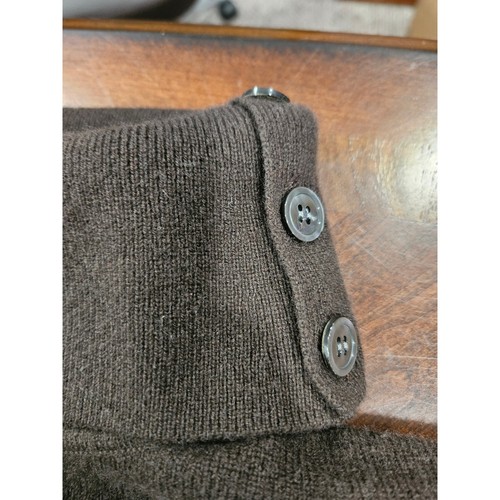 Suéter Charter Club 100 % cachemir marrón cuello de tuet talla L para mujer nuevo sin etiquetas - Imagen 2 de 7