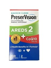 Bausch  Lomb PreserVision AREDS 2 Eye Vitamins - 100 Softgels exp 8/2026