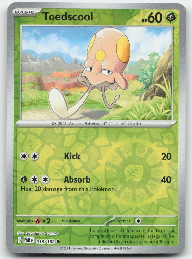 Toedscool - Reverse Holo SV04: Paradox Rift 016/182 NM