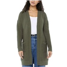 Gap Women's Long Sleeve Waffle Knit Cardigan Size M Olive NWT