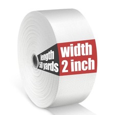 NEZUIBAN 2" x 50 Yd Fiberglass Cloth Tape, 6 Oz Woven Fabric Adhesive Tape