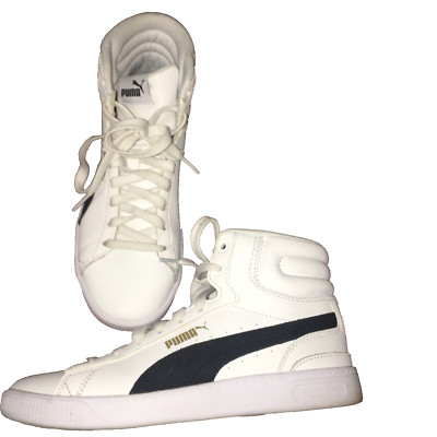 Womens Puma High top Trainers Sneakers Shoes Sz 6.5 387610-01