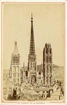 Tirage Albuminé Vintage Périgueux Cathédrale - Circa 1880, Format 9,5x14,5 Cm, Original