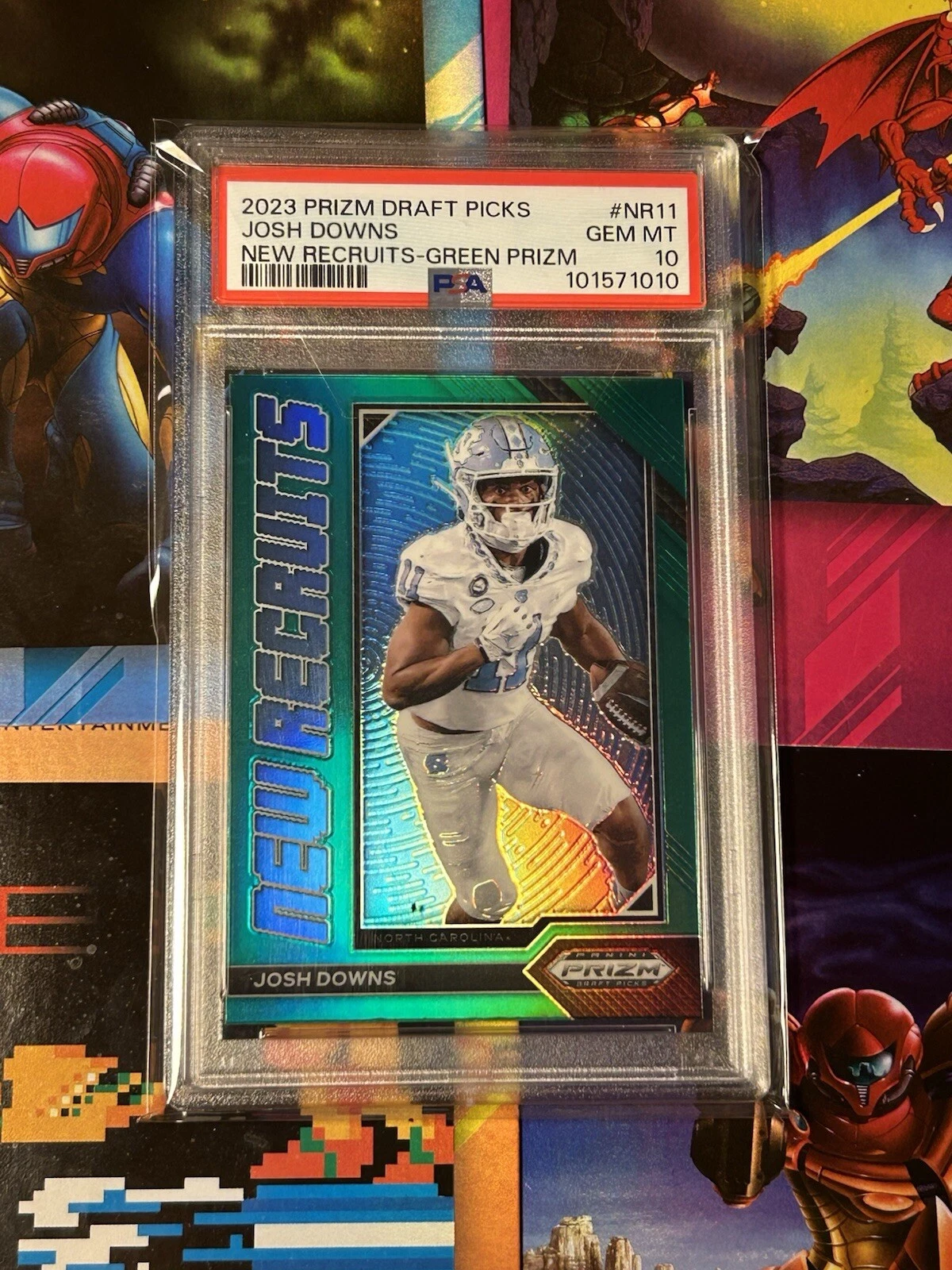 Josh Downs Panini Prizm Draft Picks New Recruits #NR11 Green