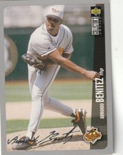 FREE SHI-1996 Upper Deck Collector's Choice Silver Signature Armando Benitez #52