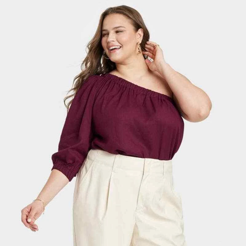 Target one shoulder top hot sale