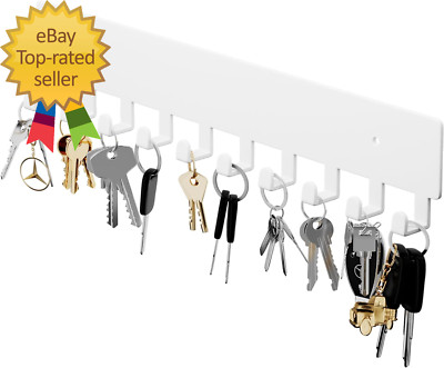 Key Holder for Wall Key Hooks with 10 Hooks Wall Mounted Key Holder for Hallway