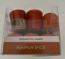 CANDLES by ESSENTIAL HOME Votives NIB 24 Asst Orange VOTIVES